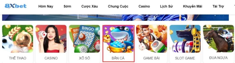 bắn cá 8xbet – trải nghiệm game đổi thưởng hấp dẫn 2023 1 sảnh chơi bắn cá 8xbet