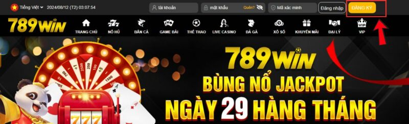 hướng dẫn đăng ký 789win dễ dàng cho người mới bắt đầu 1 chọn nút đăng ký tại trang chủ 789win