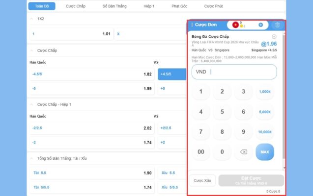 cách chơi cá cược bóng đá 8xbet: hướng dẫn 3 bước đơn giản 3 chọn kèo cược và tiến hành đặt cược