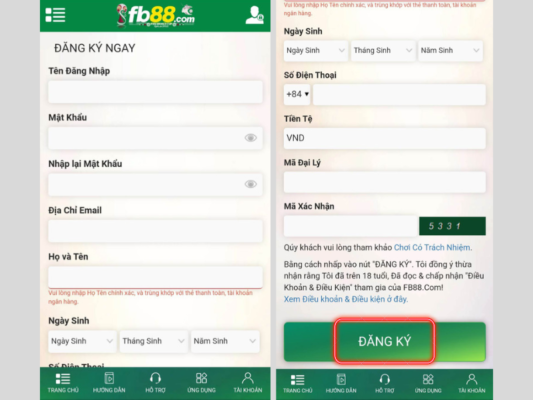 hướng dẫn đăng ký tài khoản fb88 nhanh chóng và đơn giản 5 điền thông tin đăng ký fb88 và hoàn tất