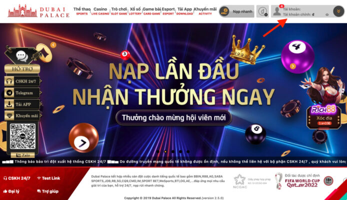 hướng dẫn đăng ký dubai palace dành cho người mới 4 hoàn tất đăng ký dubai palace