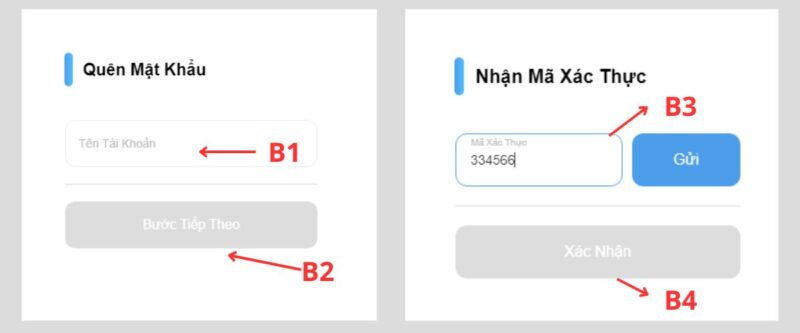 hướng dẫn lấy lại mật khẩu 8xbet nhanh chóng và dễ dàng 2 nhập mã xác minh otp di động