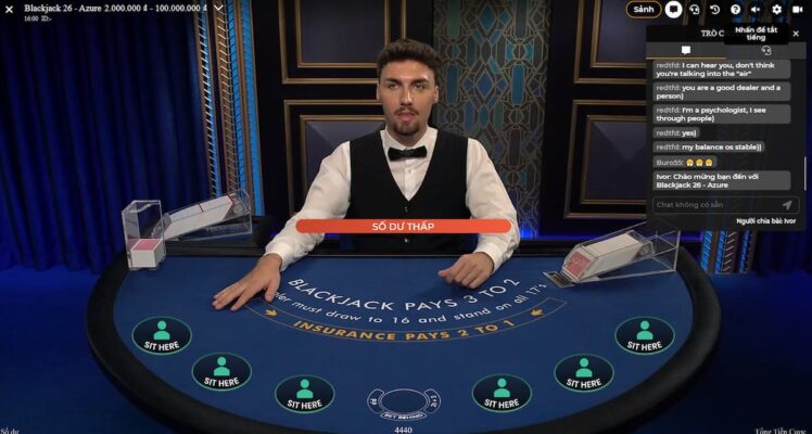 blackjack 188bet: hướng dẫn chơi cho người mới bắt đầu 2 vào phòng chơi và bắt đầu đặt cược blackjack 188bet