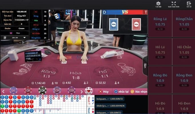 kiếm tiền dễ dàng với game cá cược rồng hổ m88 4 đặt cược rồng hổ m88