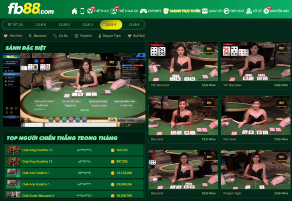 khám phá fb88 casino: trải nghiệm đẳng cấp tại sòng bài 2 giao diện fb88 casino mới và đẹp