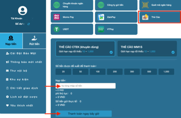cách nạp tiền shbet nhanh chóng và đơn giản 13 nạp tiền shbet với thẻ cào điện thoại