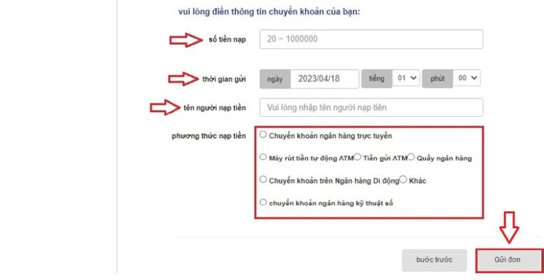 hướng dẫn nạp tiền 789bet đơn giản cho tài khoản gold 13 công ty gửi tiền b3