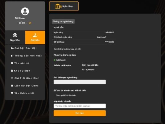 cách rút tiền 789bet nhanh gọn chỉ trong 2 phút 4 thực hiện lệnh rút tiền 789bet